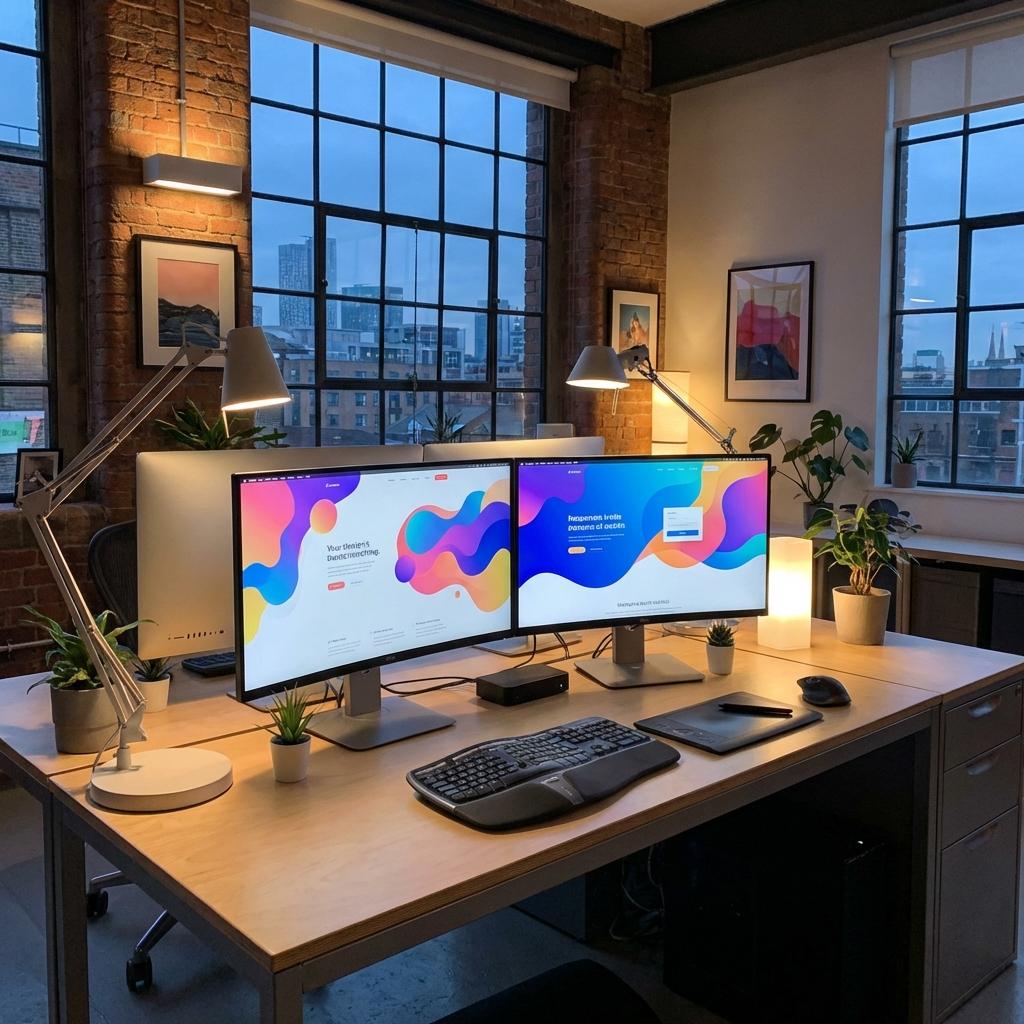 Modern Web Design Workspace